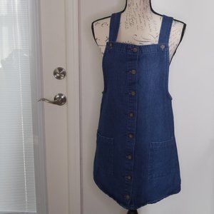 Stevie Hender Denim Blue Mini Jumper Dress SZ S (Pre-Owned)